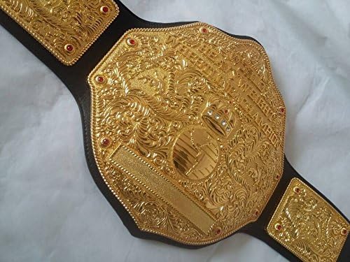 Fandu Belts Adult Replica Big Gold Wrestling Championship Belt Title
