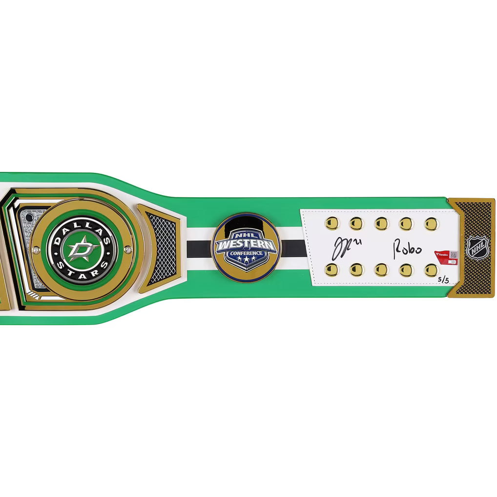 Jason Robertson Dallas Stars Autographed Fanatics Authentic WWE Legacy Title Belt with "Robo" Inscription - Limited Edition #5/5