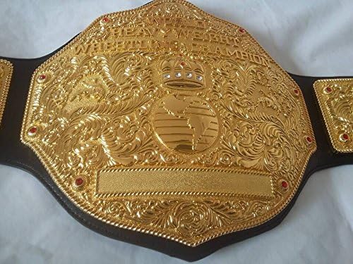 Fandu Belts Adult Replica Big Gold Wrestling Championship Belt Title