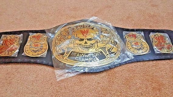 Smoking Skull Stone Cold Heavyweight Wrestling Championship Belt
