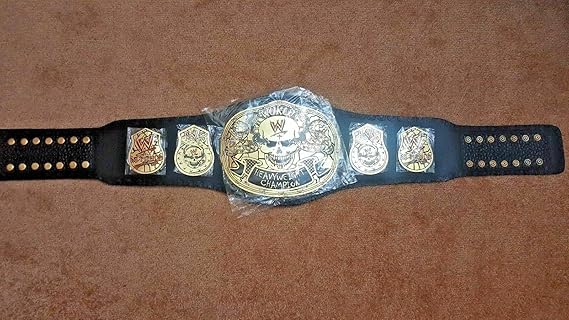 Smoking Skull Stone Cold Heavyweight Wrestling Championship Belt