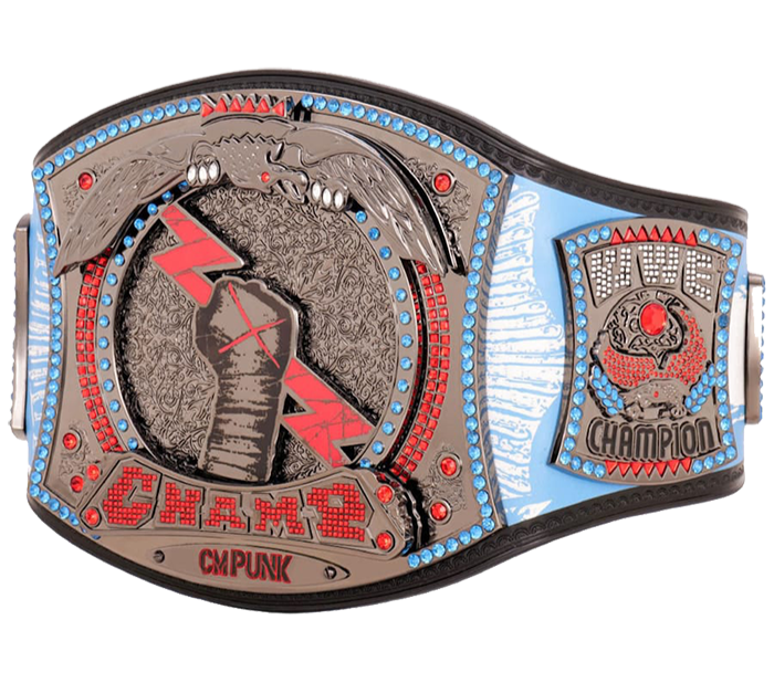 CM Punk 434-Day Record Signature Championship Titelgürtel Replik | WWE Sammlerstück | Riemen aus echtem Rindsleder | Ätzgürtel
