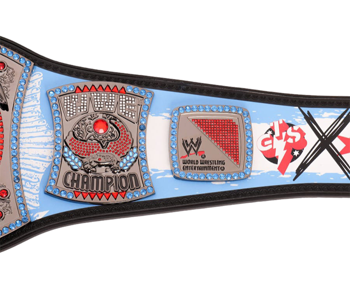 CM Punk 434-Day Record Signature Championship Titelgürtel Replik | WWE Sammlerstück | Riemen aus echtem Rindsleder | Ätzgürtel