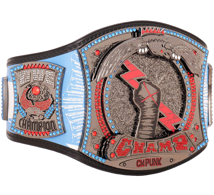 CM Punk 434-Day Record Signature Championship Titelgürtel Replik | WWE Sammlerstück | Riemen aus echtem Rindsleder | Ätzgürtel