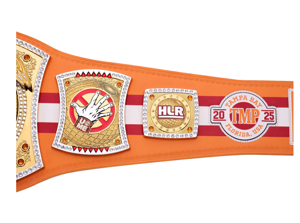 John Cena Farewell Tour 2025 Tampa Spinner Championship Replica Title Belt