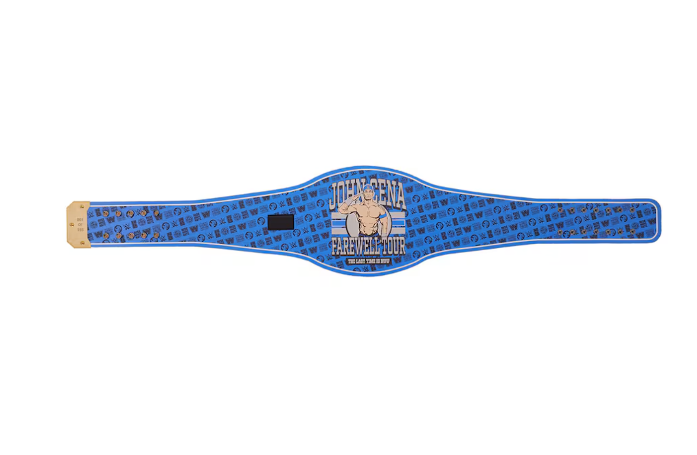 John Cena Farewell Tour 2025 Grand Rapids Spinner Championship Replica-Titelgürtel | WWE-Sammlerstück | Riemen aus echtem Rindsleder | Ätzgürtel
