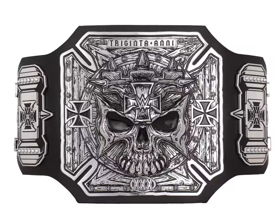 Triple H 30 Years The King Legacy WWE Championship Titelgürtel | WWE Sammlerstück | Riemen aus echtem Rindsleder | Ätzgürtel