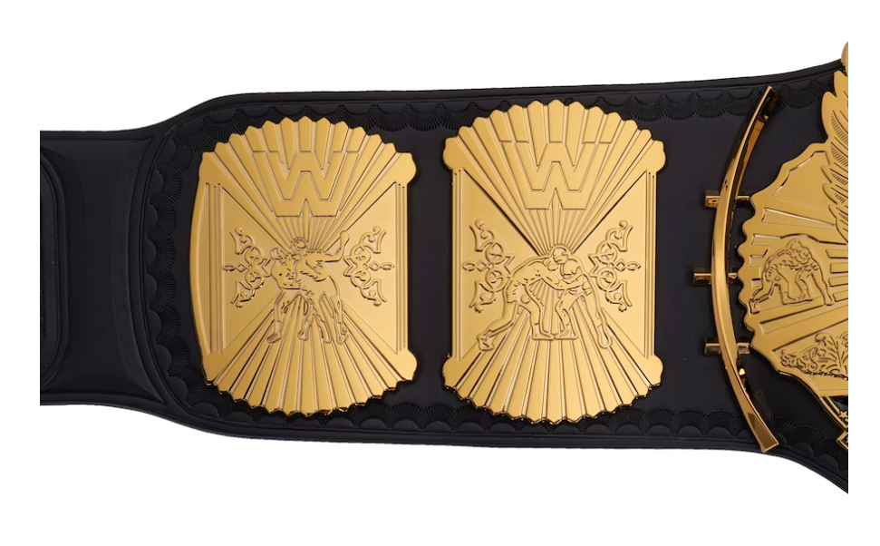 WWE Winged Eagle Championship Replika-Titelgürtel | WWE-Sammlerstück | Riemen aus echtem Rindsleder | Ätzgürtel