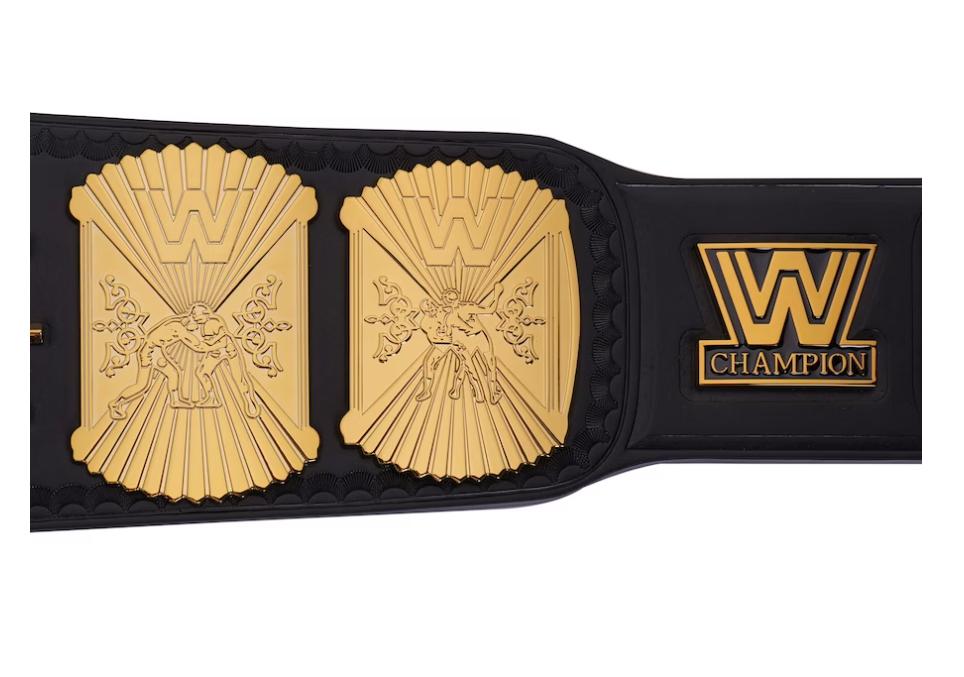 WWE Winged Eagle Championship Replika-Titelgürtel | WWE-Sammlerstück | Riemen aus echtem Rindsleder | Ätzgürtel