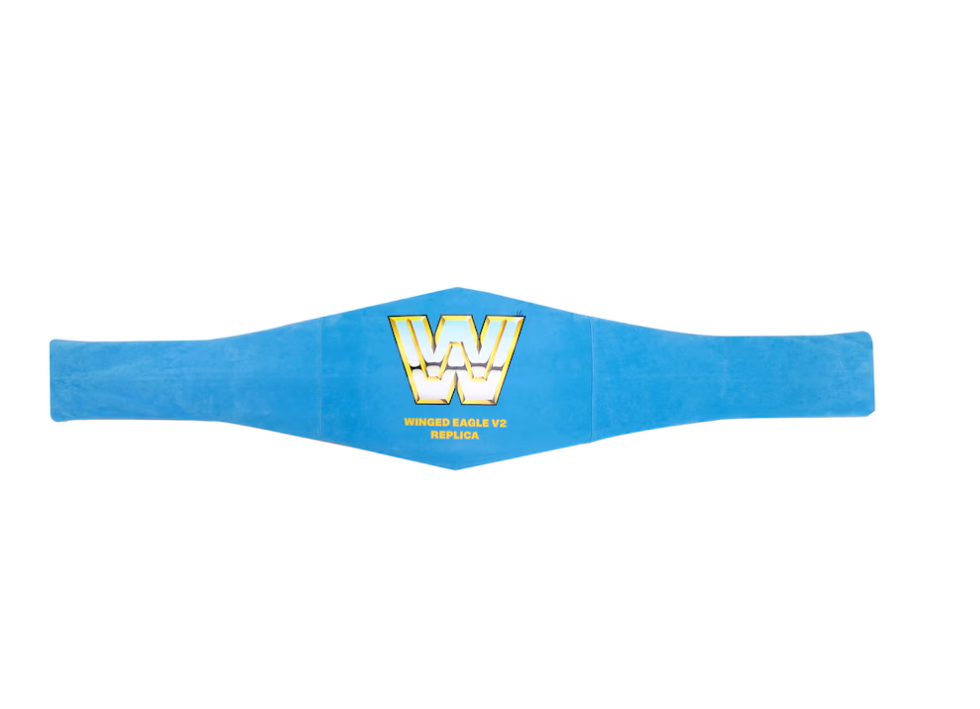 WWE Winged Eagle Championship Replika-Titelgürtel | WWE-Sammlerstück | Riemen aus echtem Rindsleder | Ätzgürtel