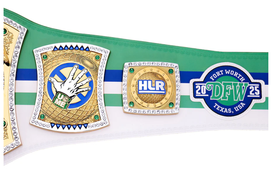 John Cena Farewell Tour 2025 Dallas Spinner Championship Replica Title Belt
