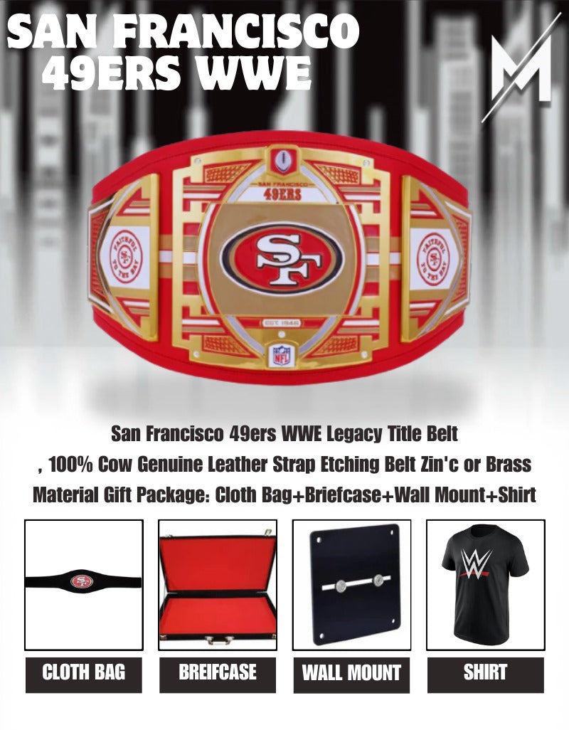 San Francisco 49ers WWE Legacy Title Belt