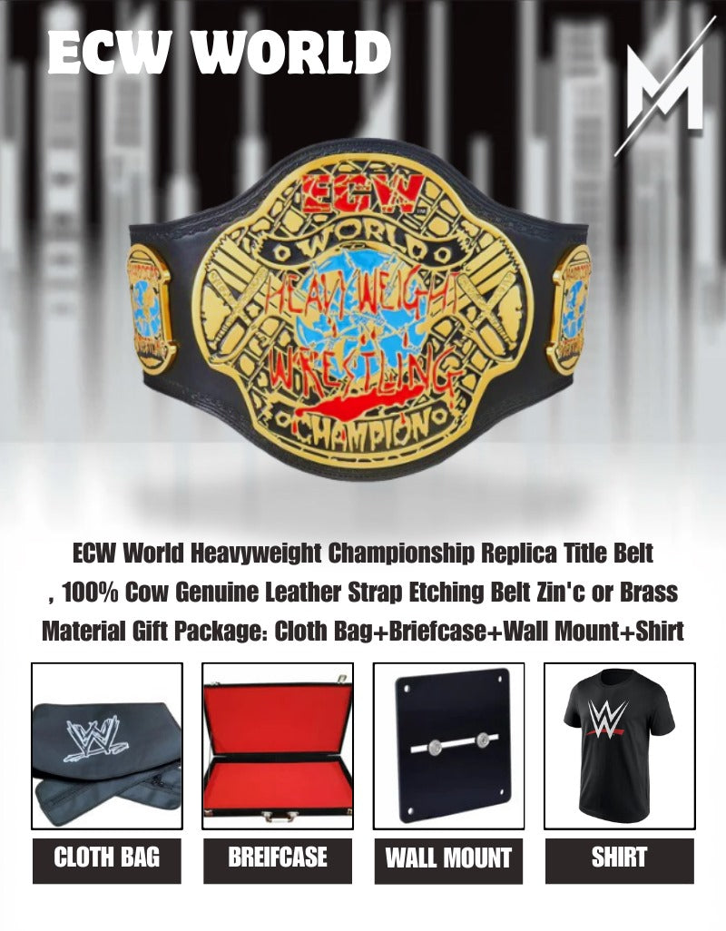 ECW World Heavyweight Championship Replica Title Belt