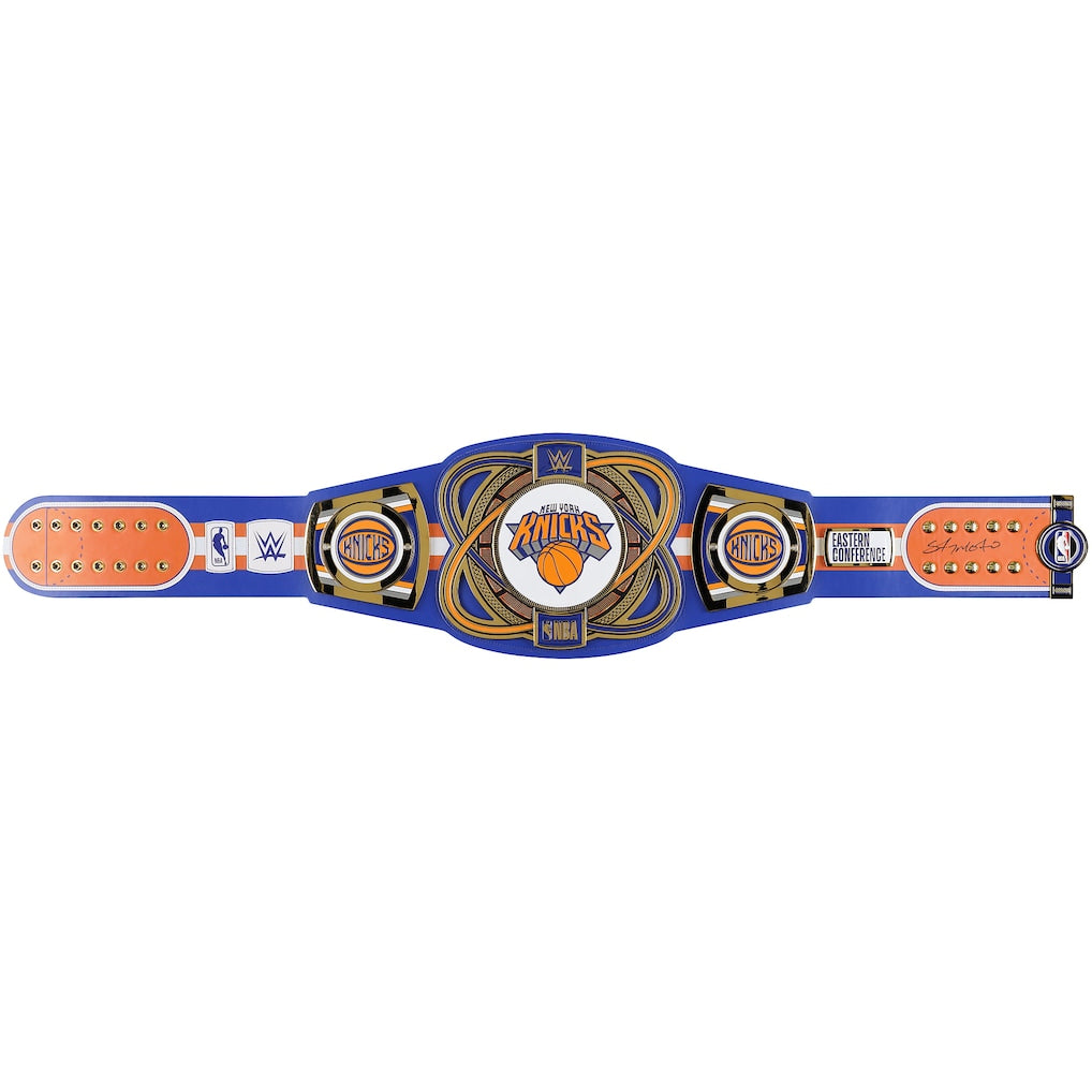Carmelo Anthony New York Knicks Autographed Fanatics Authentic WWE Replica Title Belt