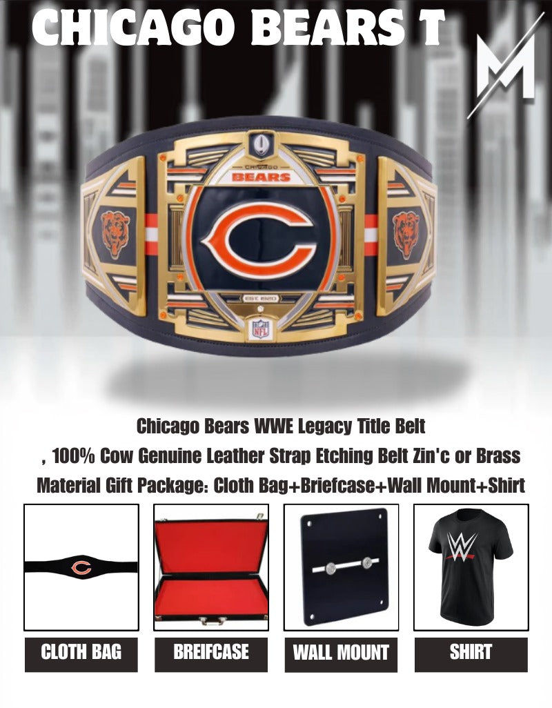 Chicago Bears WWE Legacy Title Belt
