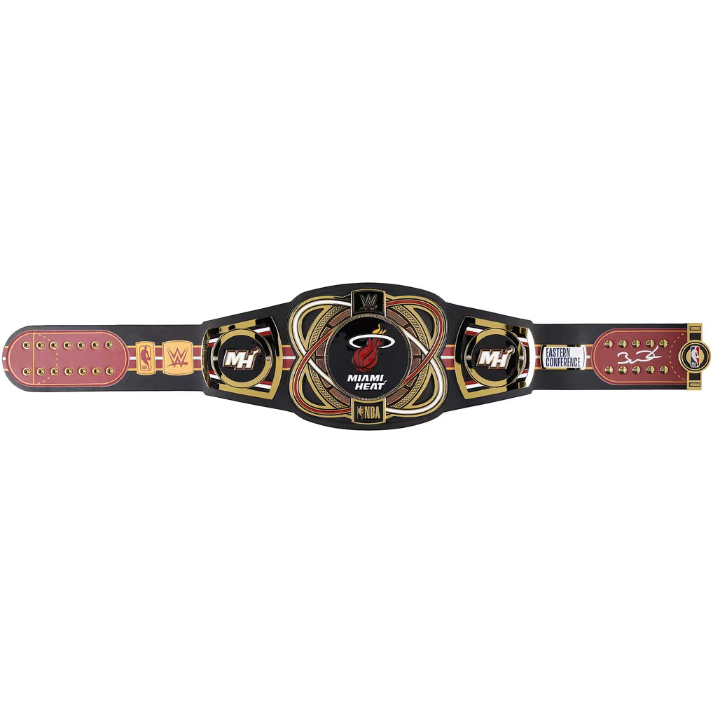 Dwyane Wade Miami Heat Autographed Fanatics Authentic WWE Legacy Title Belt