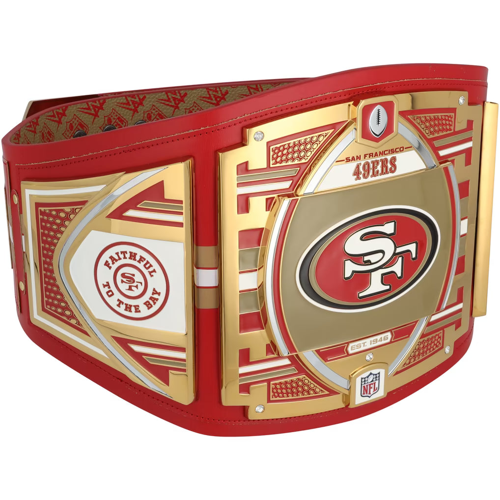 George Kittle San Francisco 49ers Autographed Fanatics Authentic WWE Title Belt with "Zero Miedo!" Inscription - Limited Edition of 5