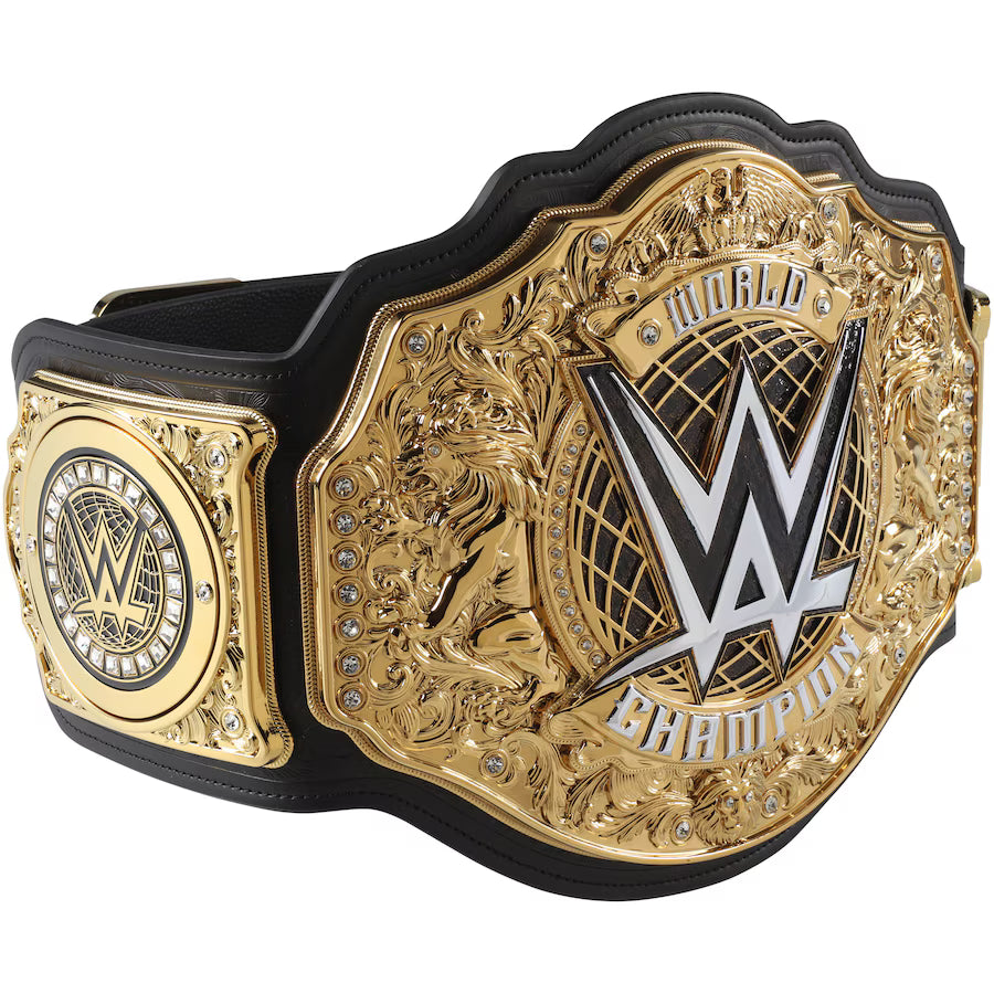 Jey Uso WWE Autographed World Heavyweight Championship Replica Title Belt with "And New 4-19-25" Inscription