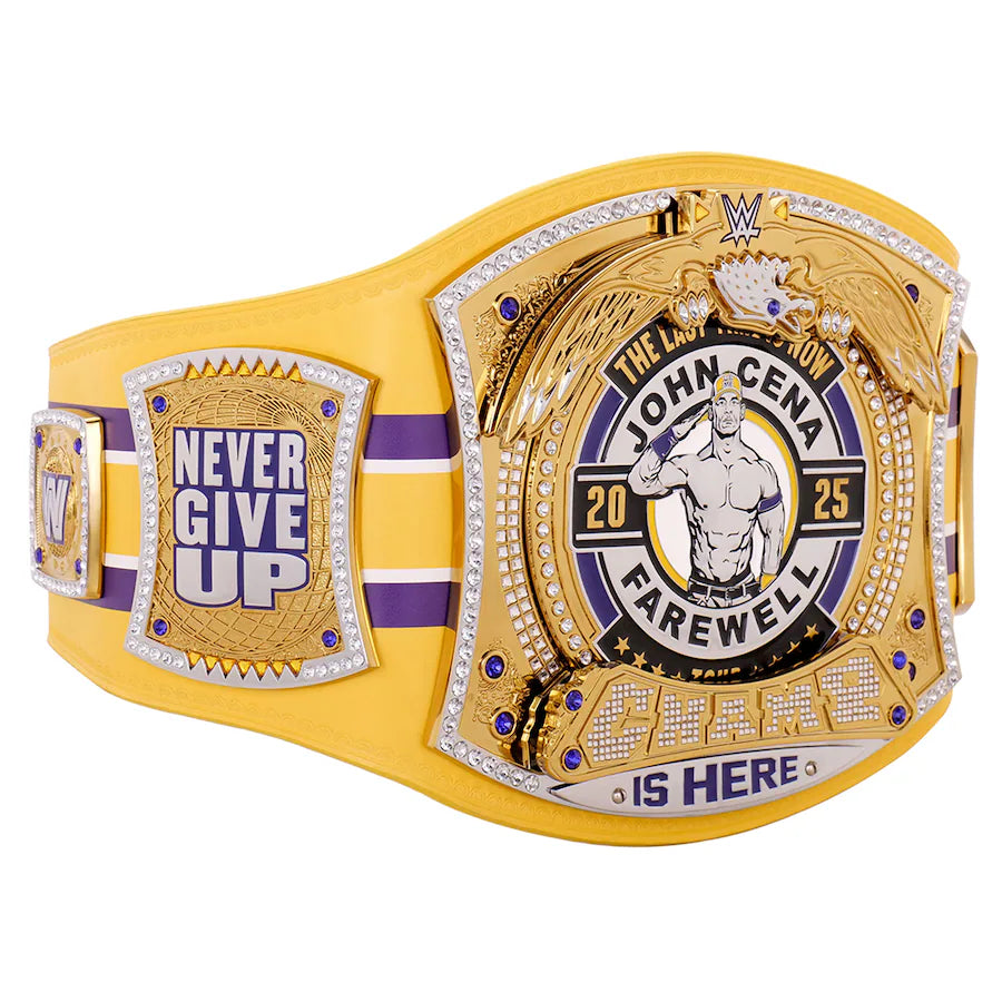 John Cena Farewell Tour 2025 Bakersfield Spinner Championship Replica Title Belt