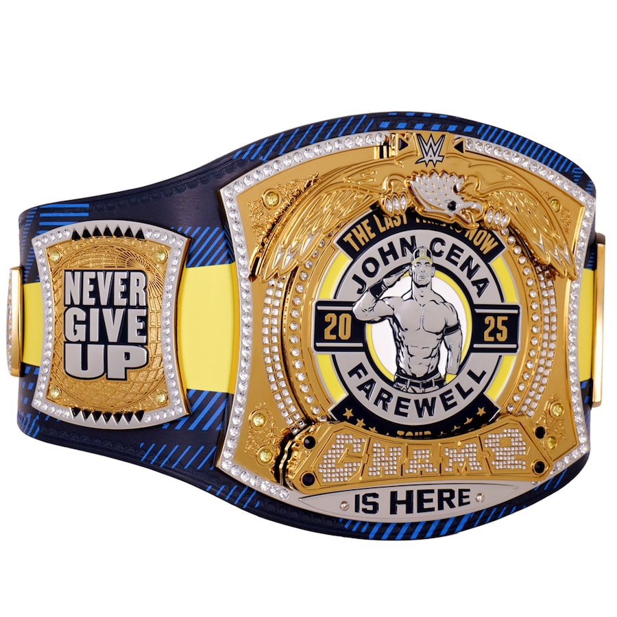 John Cena Farewell Tour 2025 Glasgow Spinner Championship Replica Title Belt