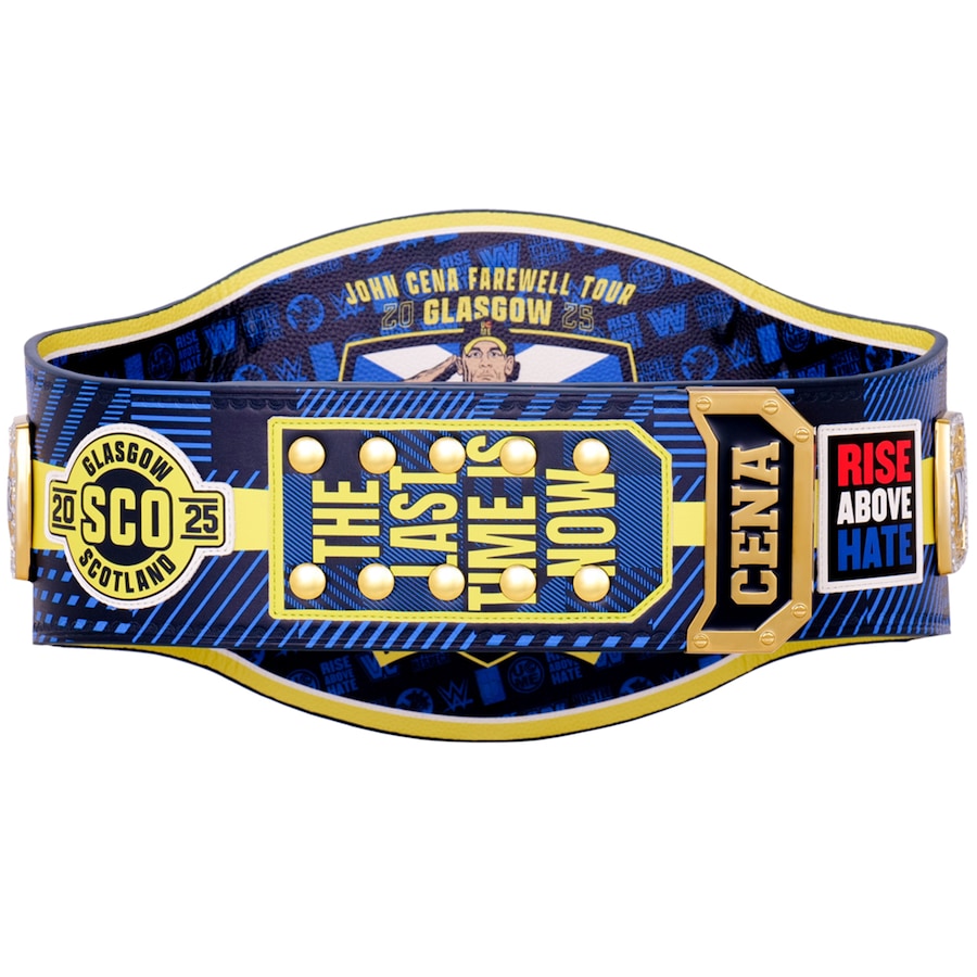 John Cena Farewell Tour 2025 Glasgow Spinner Championship Replica Title Belt