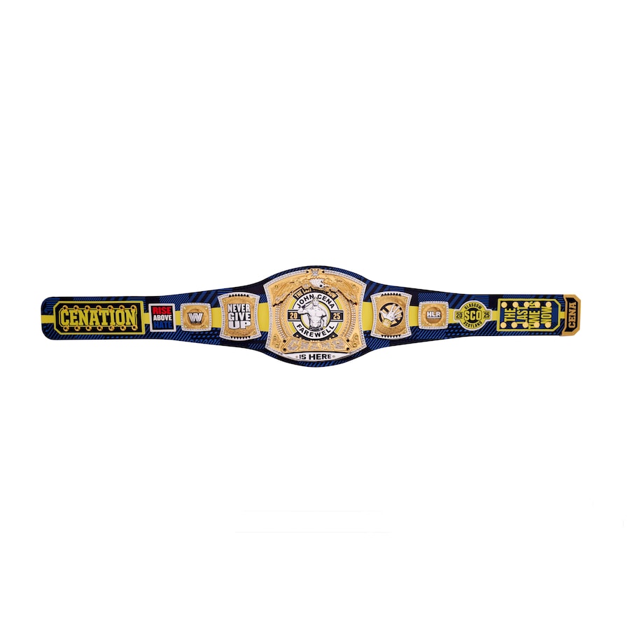 John Cena Farewell Tour 2025 Glasgow Spinner Championship Replica Title Belt