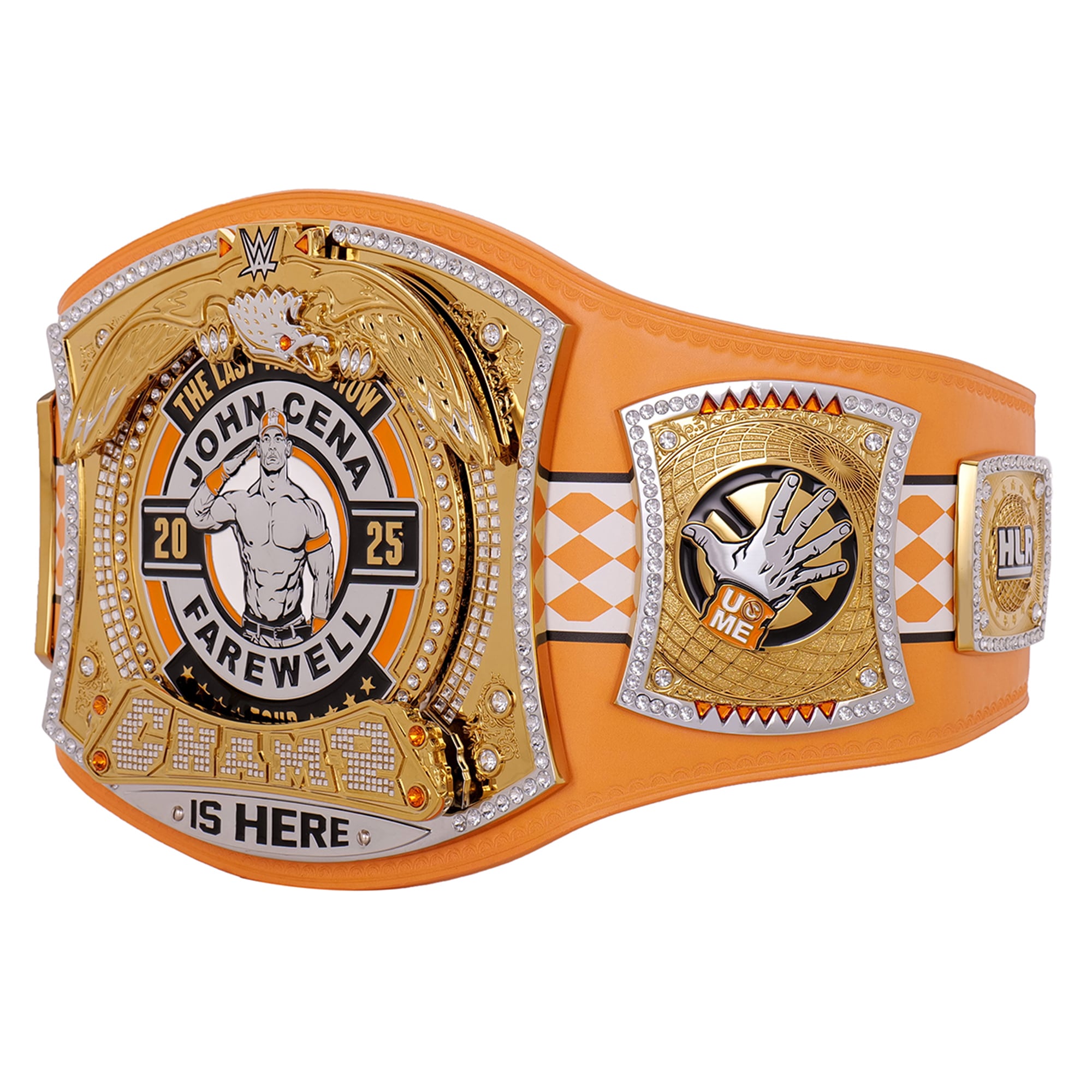 John Cena Farewell Tour 2025 Knoxville Spinner Championship Replica Titelgürtel | WWE Sammlerstück | Riemen aus echtem Rindsleder | Ätzgürtel