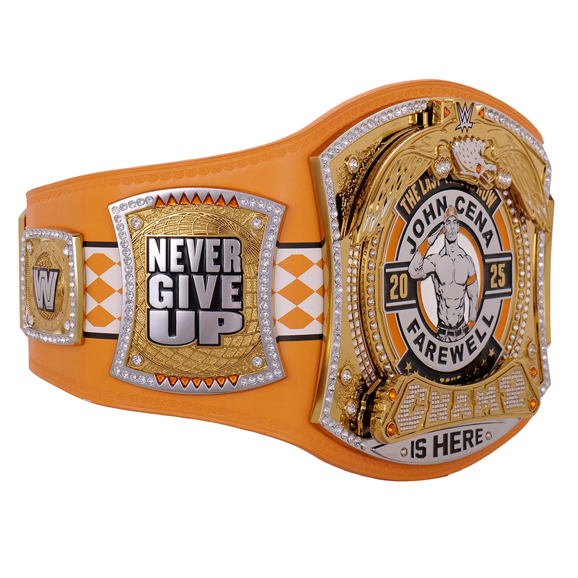 John Cena Farewell Tour 2025 Knoxville Spinner Championship Replica Titelgürtel | WWE Sammlerstück | Riemen aus echtem Rindsleder | Ätzgürtel