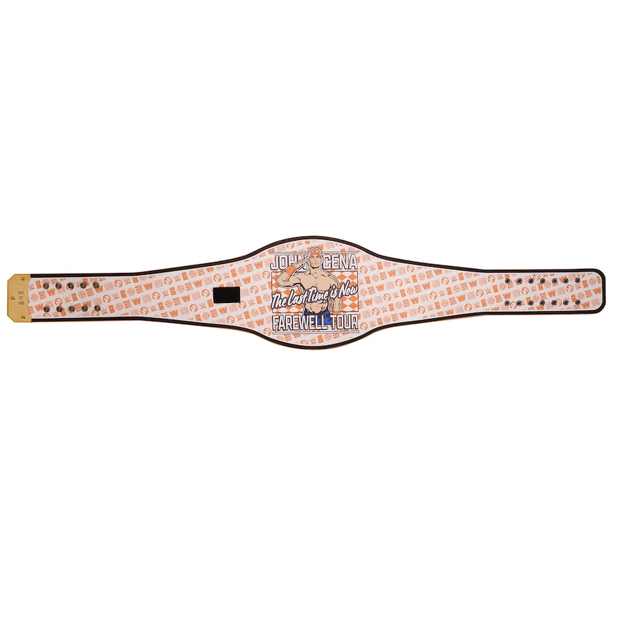 John Cena Farewell Tour 2025 Knoxville Spinner Championship Replica Titelgürtel | WWE Sammlerstück | Riemen aus echtem Rindsleder | Ätzgürtel