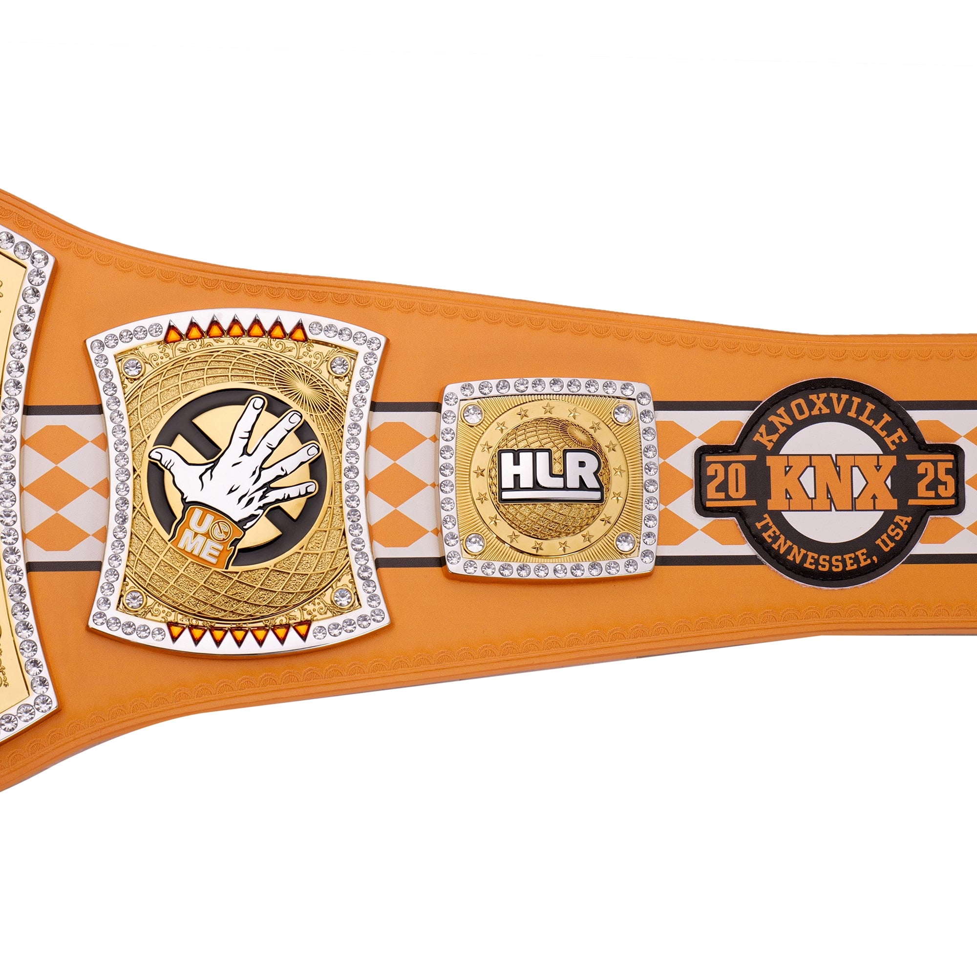John Cena Farewell Tour 2025 Knoxville Spinner Championship Replica Titelgürtel | WWE Sammlerstück | Riemen aus echtem Rindsleder | Ätzgürtel
