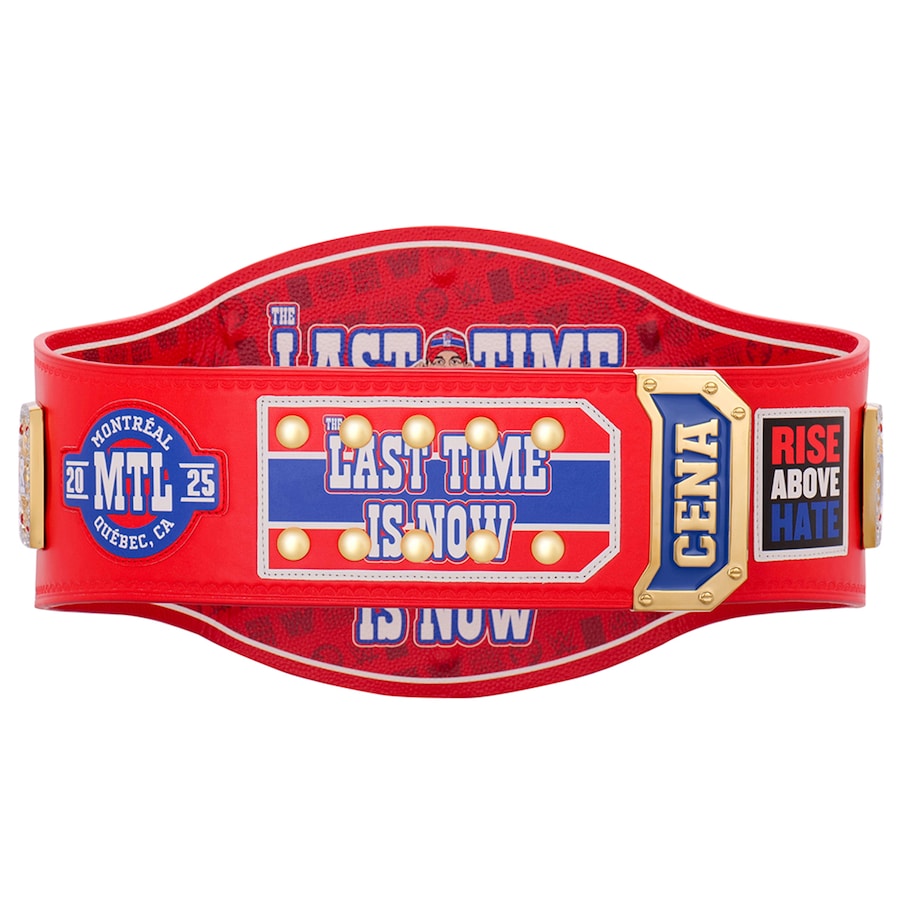 John Cena Farewell Tour 2025 Montreal Spinner Championship Replica Title Belt