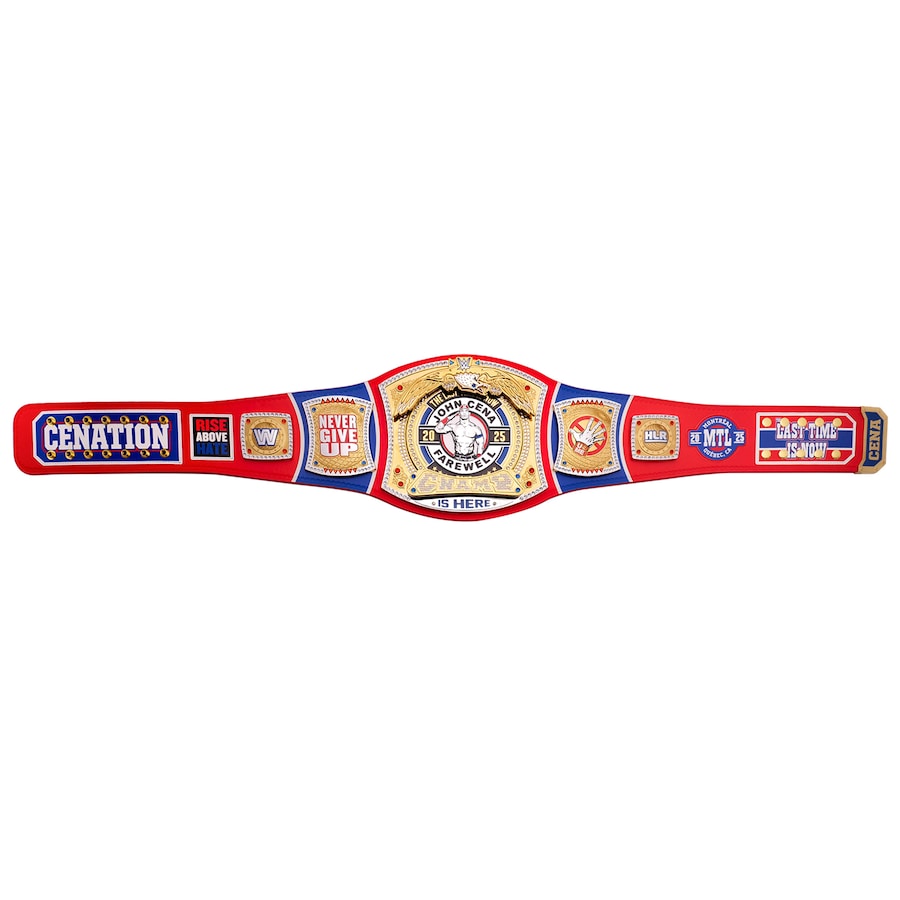 John Cena Farewell Tour 2025 Montreal Spinner Championship Replica Title Belt