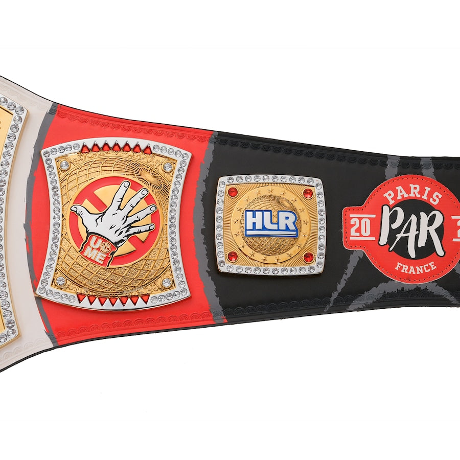 John Cena Farewell Tour 2025 Paris Spinner Championship Replica Title Belt