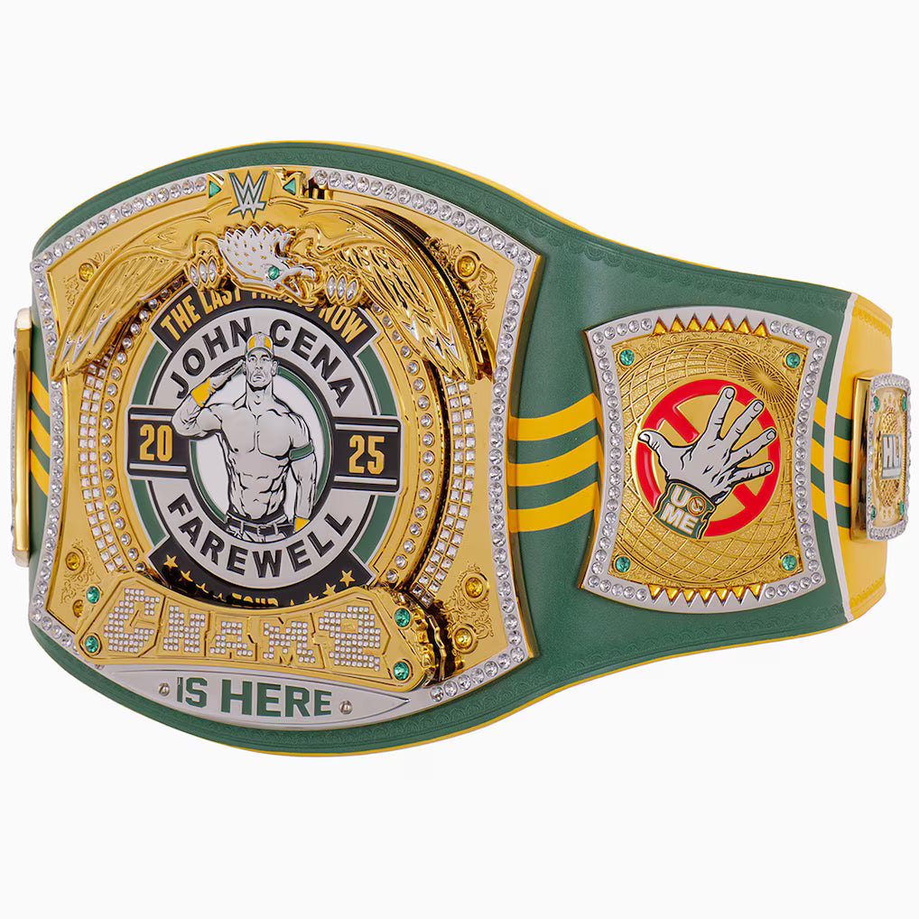 John Cena Farewell Tour 2025 Perth Spinner Championship Replica Title Belt