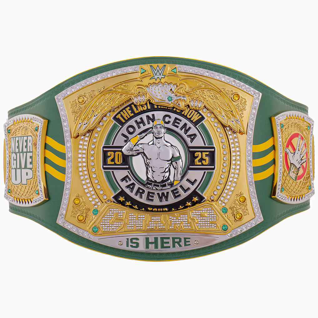 John Cena Farewell Tour 2025 Perth Spinner Championship Replica Title Belt