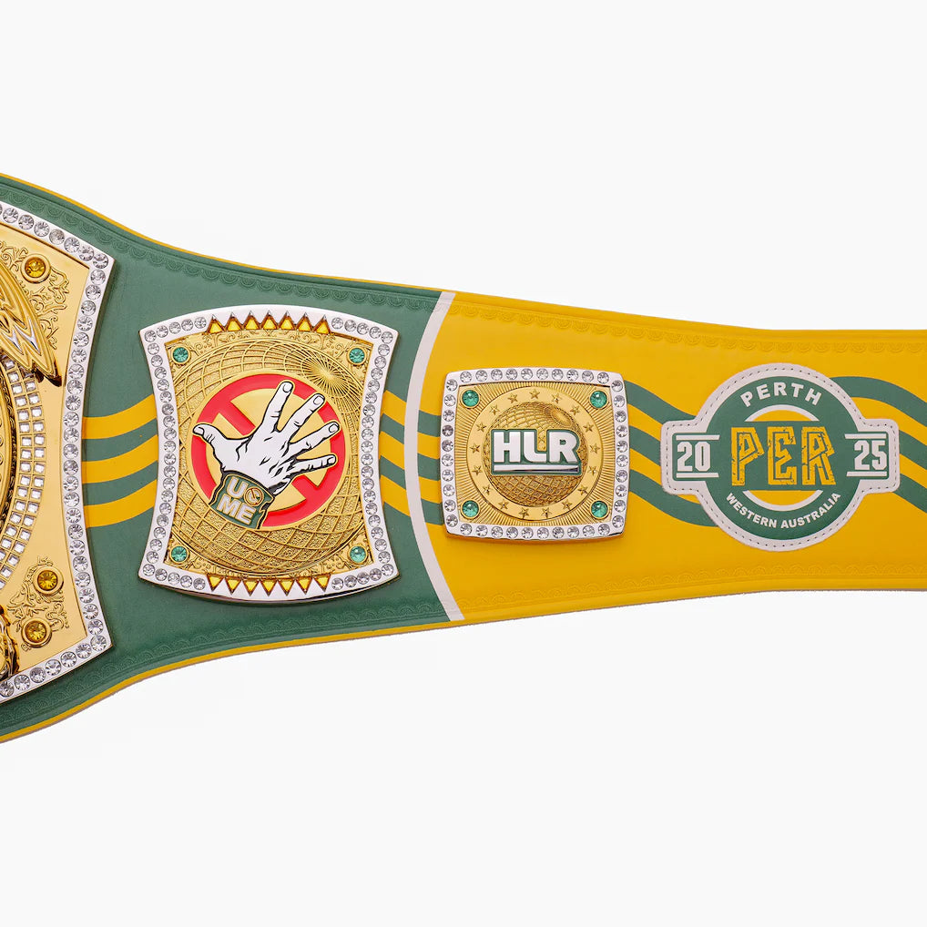 John Cena Farewell Tour 2025 Perth Spinner Championship Replica Title Belt