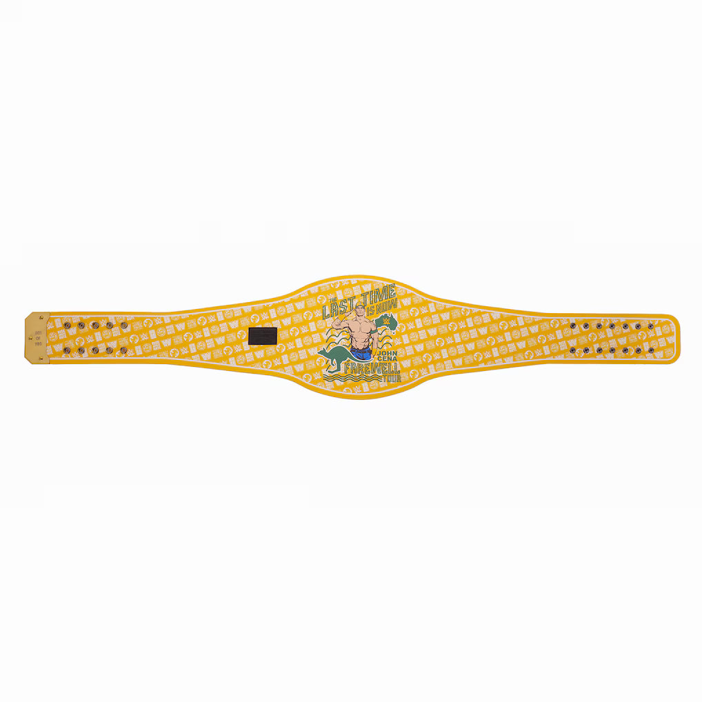 John Cena Farewell Tour 2025 Perth Spinner Championship Replica Title Belt