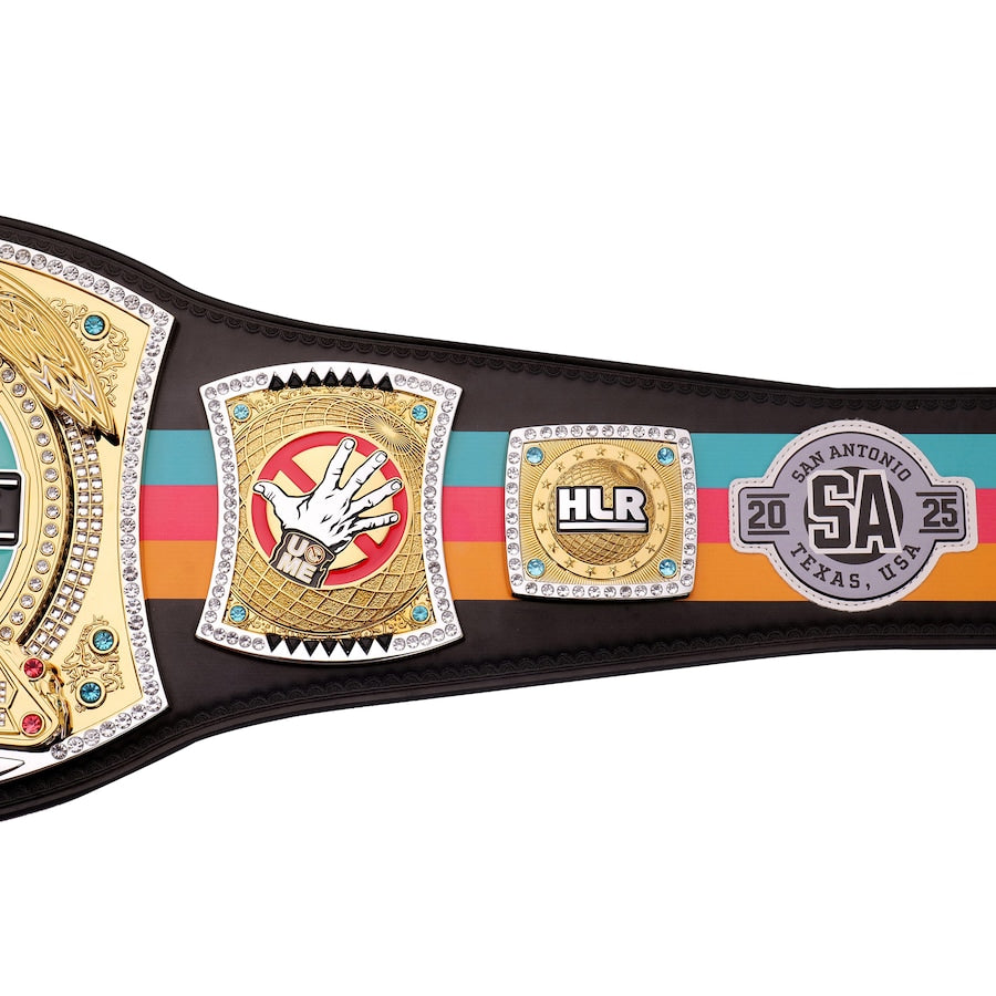 John Cena Farewell Tour 2025 San Antonio Spinner Championship Replica Title Belt