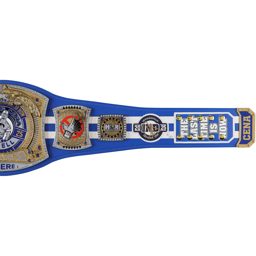 John Cena WWE Autographed 2025 Farewell Tour Indianapolis Replica Title Belt - Limited Edition of 25