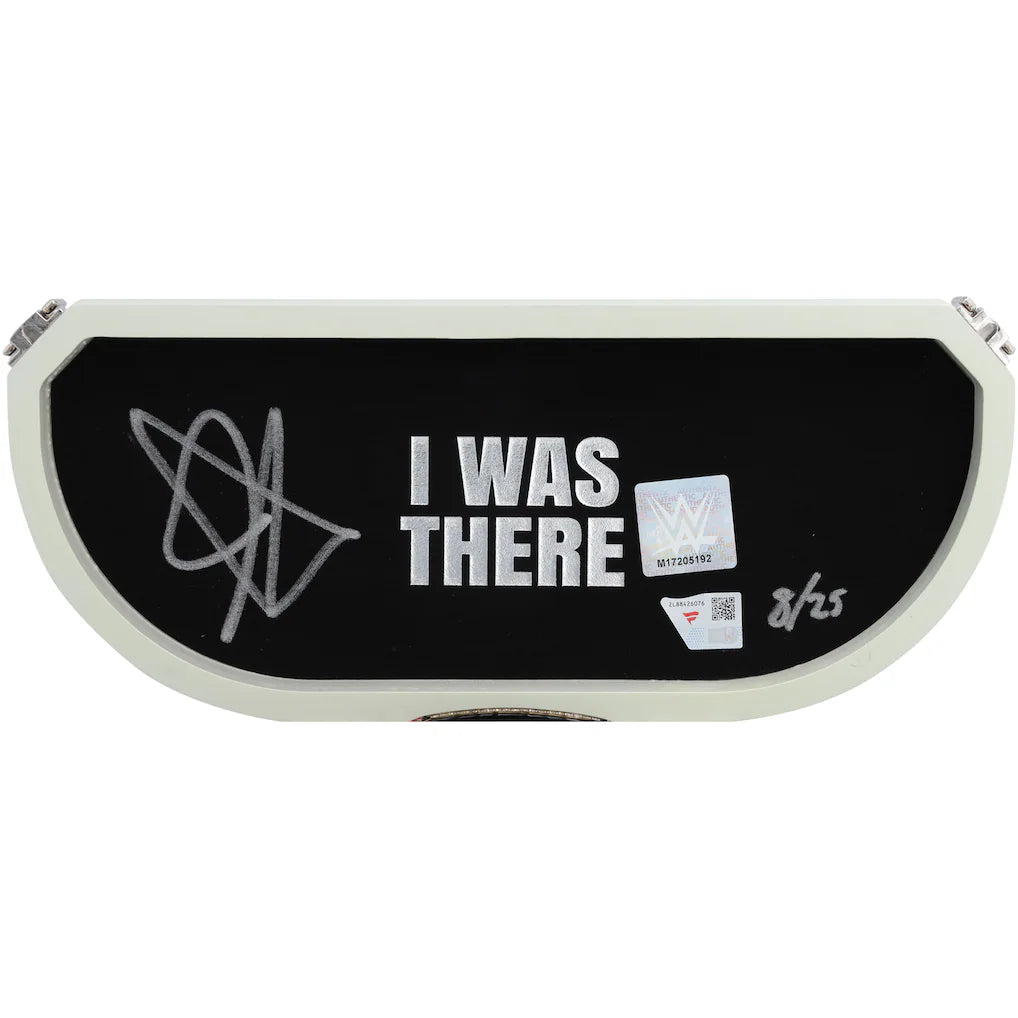 John Cena WWE Autographed 2025 SummerSlam Mini Title in Gift Box - Limited Edition of 25