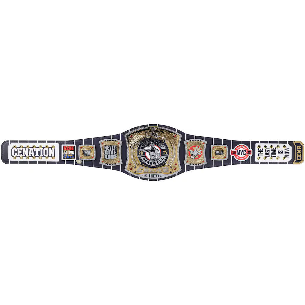 John Cena WWE Autographed Farewell Tour 2025 New York City Replica Title Belt - Limited Edition of 50