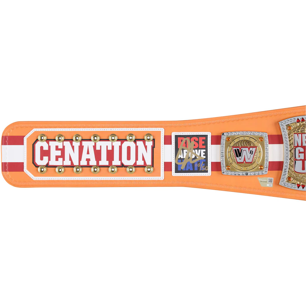 John Cena WWE Autographed Farewell Tour 2025 Tampa Replica Title Belt - Limited Edition of 50