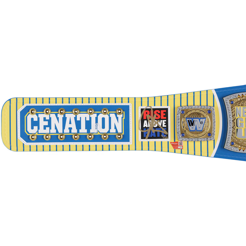 John Cena WWE Autographed Farewell Tour 2025 WrestlePalooza Indianapolis Replica Title Belt - Limited Edition of 25