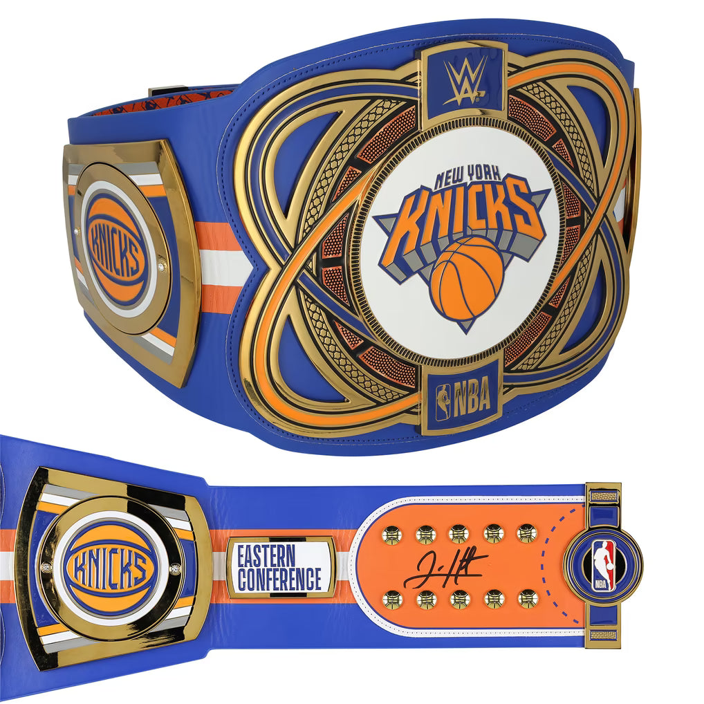 Josh Hart New York Knicks Autographed Fanatics Authentic WWE Replica Title Belt