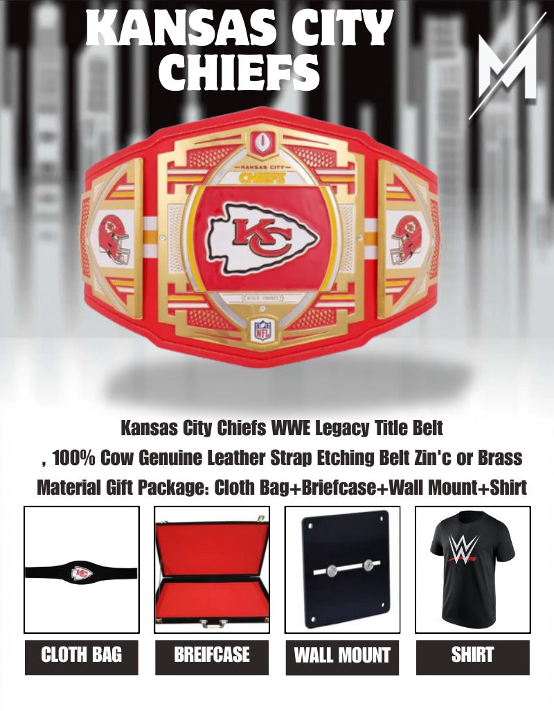Kansas City Chiefs WWE Legacy Title Belt