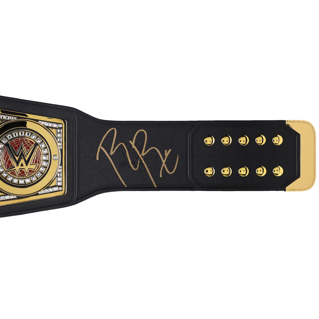 Roman Reigns WWE Autographed Undisputed Universal Championship Replica Title Belt