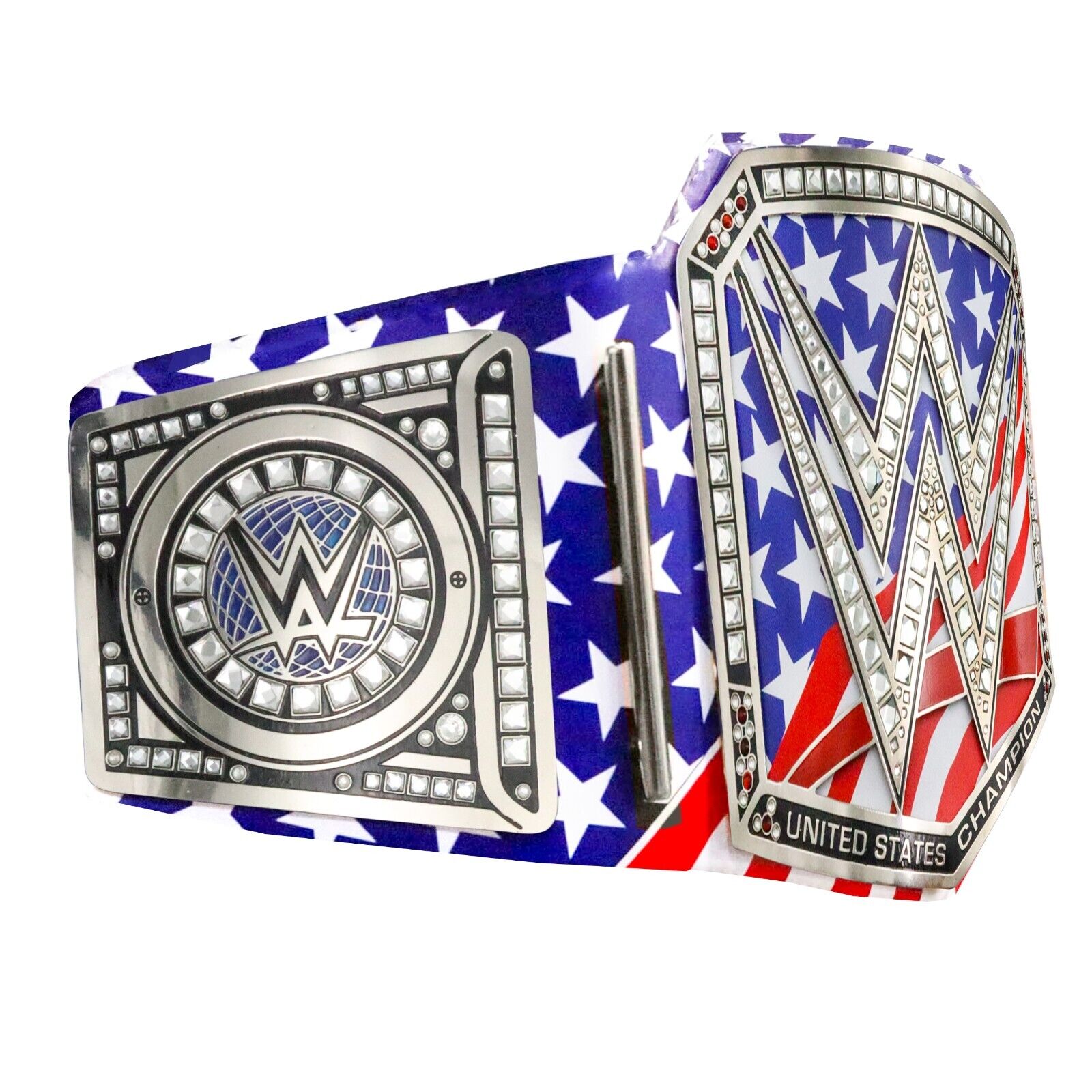 Titelgürtel der United States Wrestling Championship | WWE-Sammlerstück | Riemen aus echtem Rindsleder | Ätzgürtel