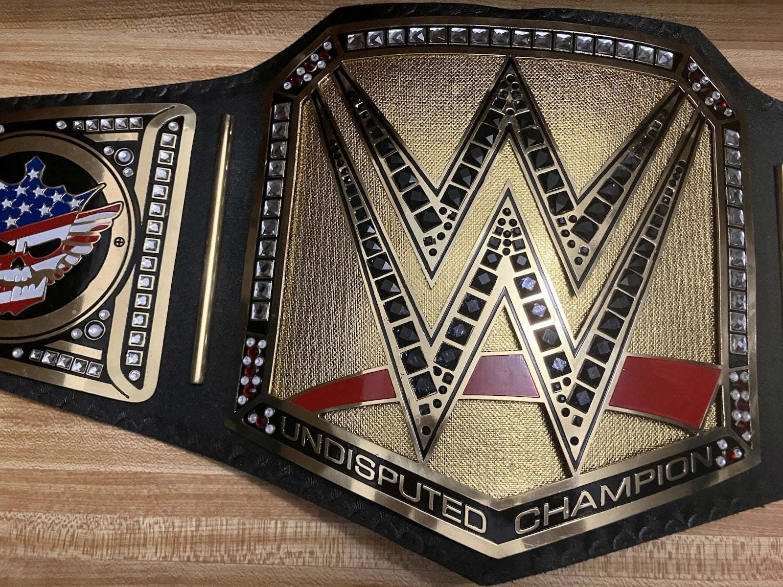 Cody Rhodes WWE Autographed Undisputed Championship Replica Title Belt with Talent Side Plates