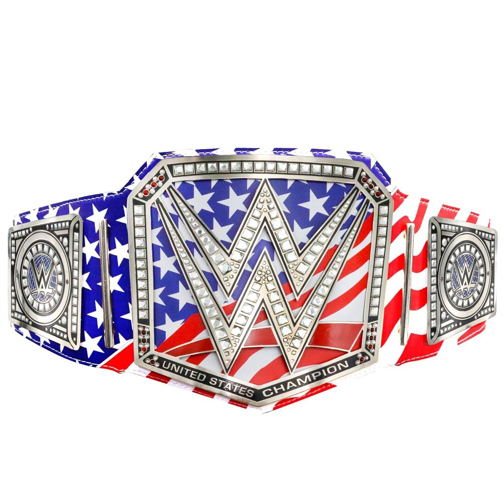 Titelgürtel der United States Wrestling Championship | WWE-Sammlerstück | Riemen aus echtem Rindsleder | Ätzgürtel