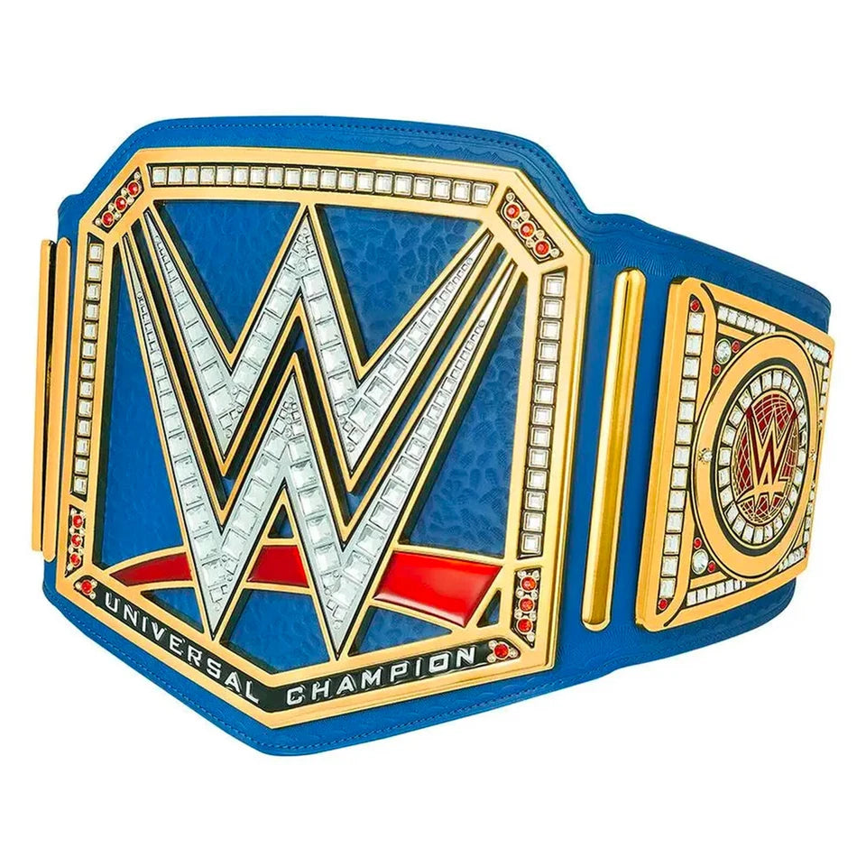 WWE Authentic Wear Universal Championship Blue Commemorative Title Belt